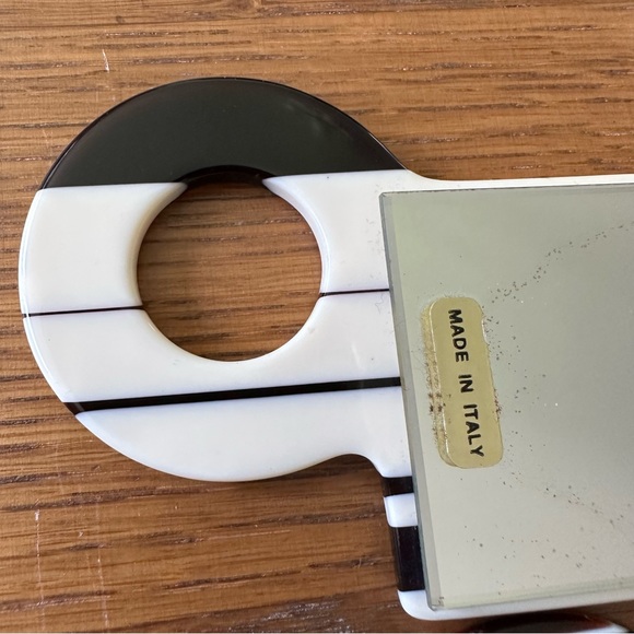 Vintage Janeke Italy Mod Travel Comb Mirror Case Tortoise Mid Century RARE Style - Picture 12 of 16